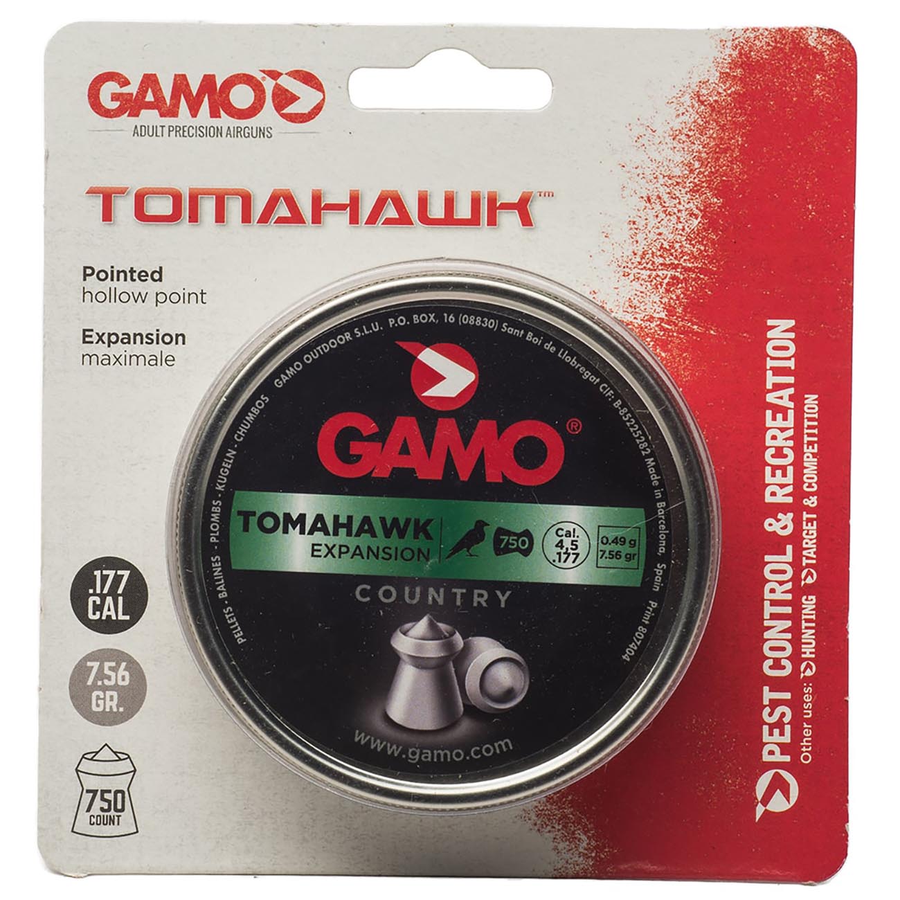 Gamo .177cal Pointed Hollow Point Lead Pellets - 7.56 Grain (750 Count) - Bulk Lot of 25 | Reseller Pack | Fast Shipping Bulk Lot 25x | Fast Shipping | Wholesale Car Audio Install Parts