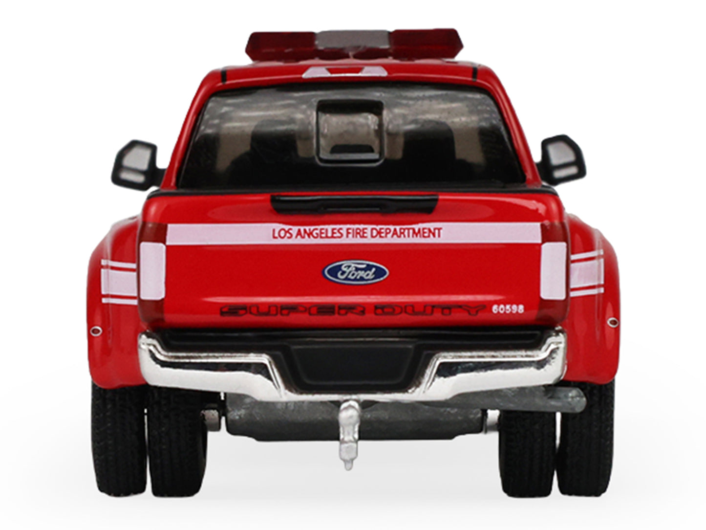 2018 Ford F-350 Pickup Truck "Los Angeles Fire Department" Red with White Stripes "Fire & Rescue" Series #5 1/64 Diecast Model Car by Greenlight