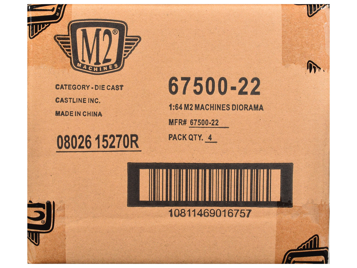 "Auto News" Release 22 Set of 4 Cars 1/64 Diecast Models by M2 Machines - M2