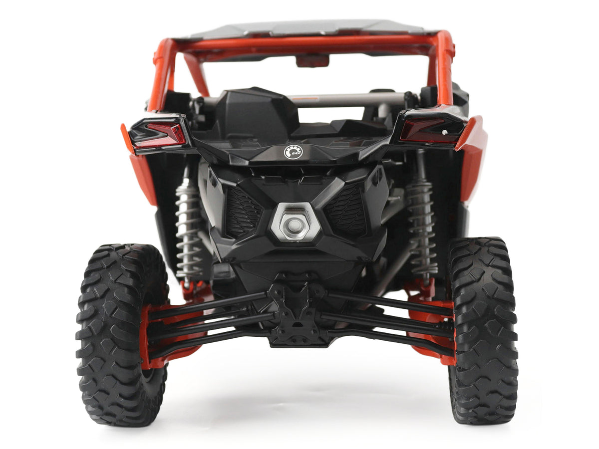 Can-Am Maverick X3 X RC Turbo RR Chalk Gray and Orange 1/12 Diecast Model by BRP Models