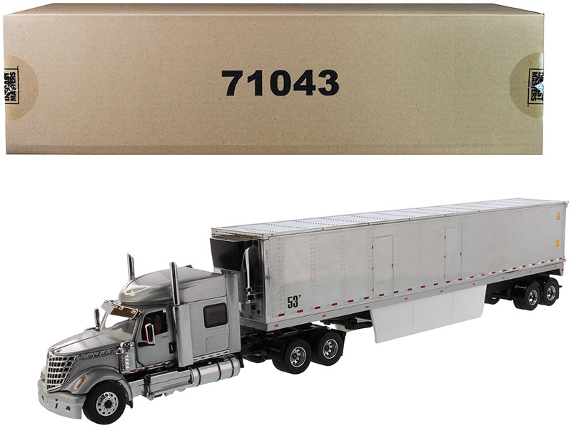 International LoneStar Sleeper Cab Silver 1/50 Diecast Model - Diecast Masters