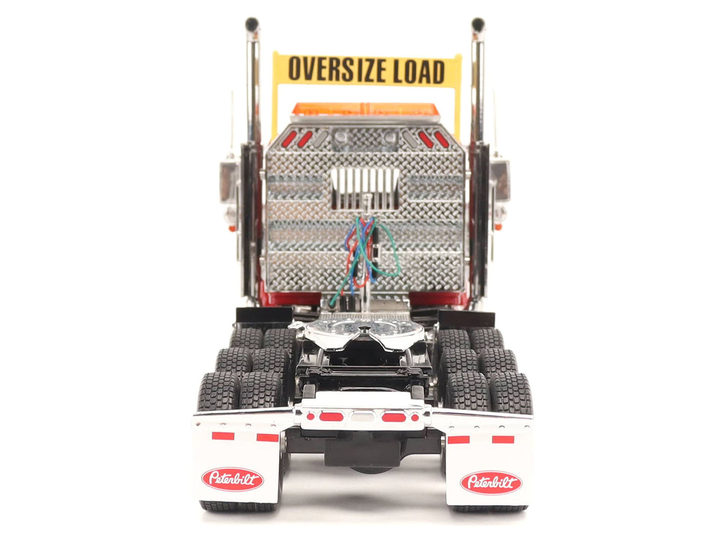 Peterbilt 589 Tridem-Axle Truck Tractor with Day Cab Legendary Red "Transport Series" 1/32 Diecast Model by Diecast Masters