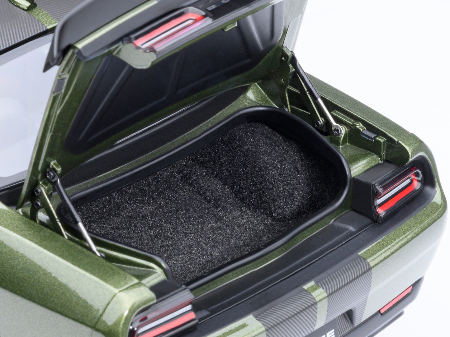 2022 Dodge Challenger SRT Jailbreak F8 Green with Carbon Stripes 1/18 Model Car by Autoart <h2>2022 Autoart</h2> <p>High-quality diecast perfect for collectors and enthusiasts. Features detailed inter