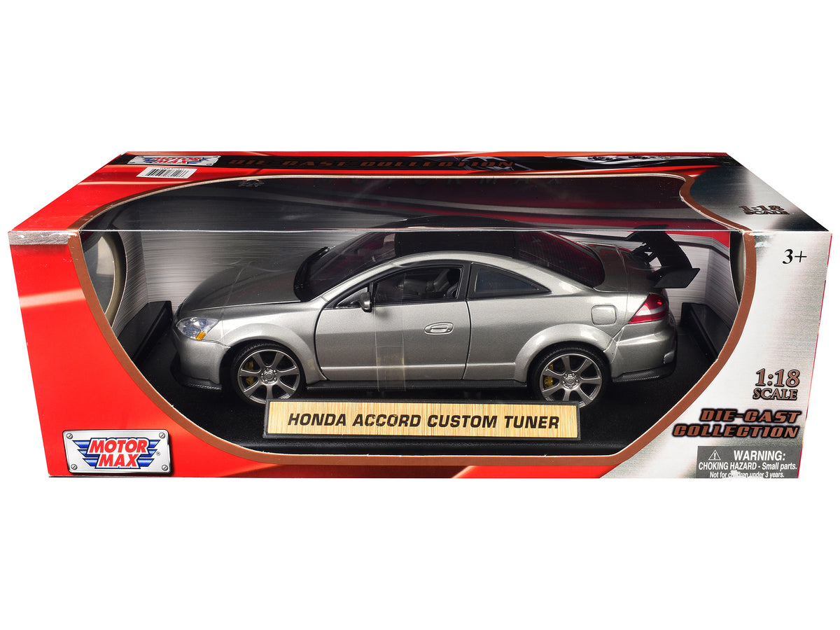 2003 Honda Accord Gray Metallic 1/18 Diecast Model Car - Motormax
