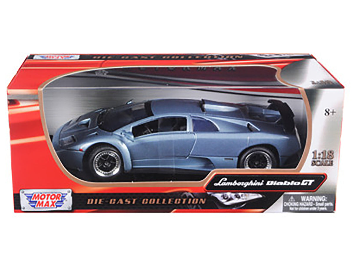 Lamborghini Diablo GT Silver 1/18 Diecast Model Car - Motormax