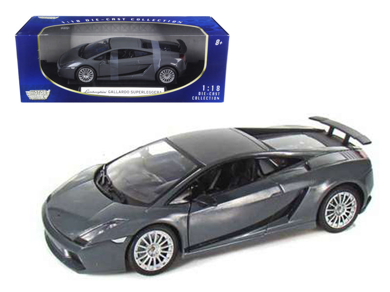 Lamborghini Gallardo Superleggera Grey 1/18 Diecast Model Car - Motormax
