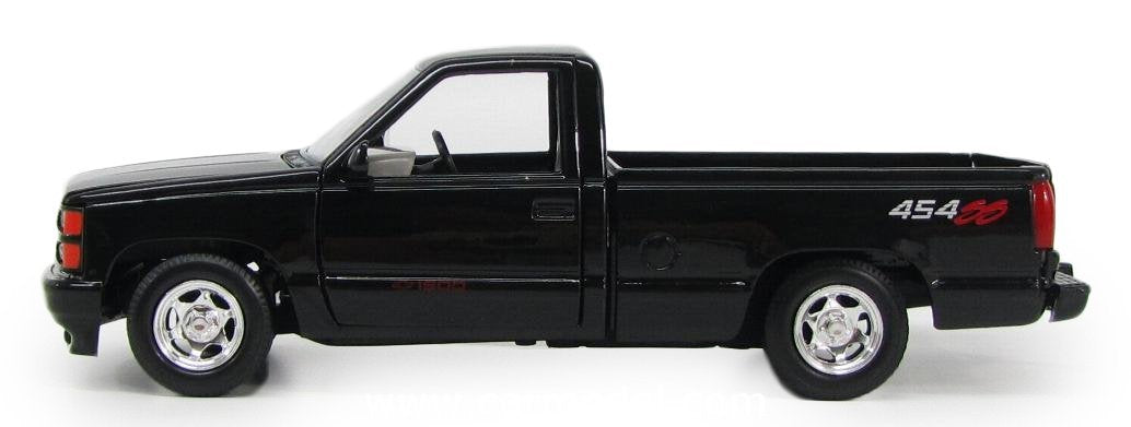 1992 Chevrolet 454 SS Pickup Truck Black 1/24 Diecast Model Car - Motormax