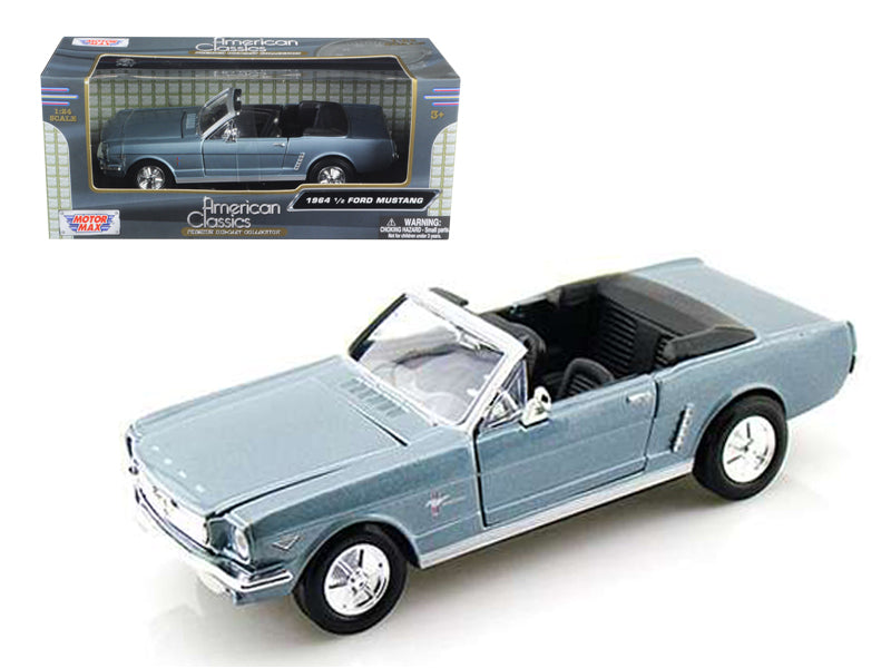 1964 1/2 Ford Mustang Convertible Light Blue 1/24 Diecast Model Car by Motormax <h2>1964 Motormax</h2> <p>High-quality perfect for collectors and enthusiasts. Features detailed interior exterior craft