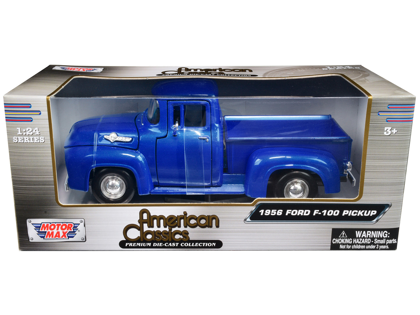 1956 Ford F-100 Pickup Truck Blue Metallic "American Classics" Series 1/24 Diecast Model Car by Motormax <h2>1956 Motormax</h2> <p>High-quality perfect for collectors and enthusiasts. Features detaile
