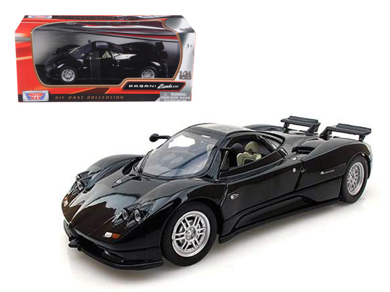 Pagani Zonda C12 Black 1/24 Diecast Car Model by Motormax <h2>Pagani Motormax</h2> <p>High-quality perfect for collectors and enthusiasts. Features detailed interior exterior craftsmanship, realistic