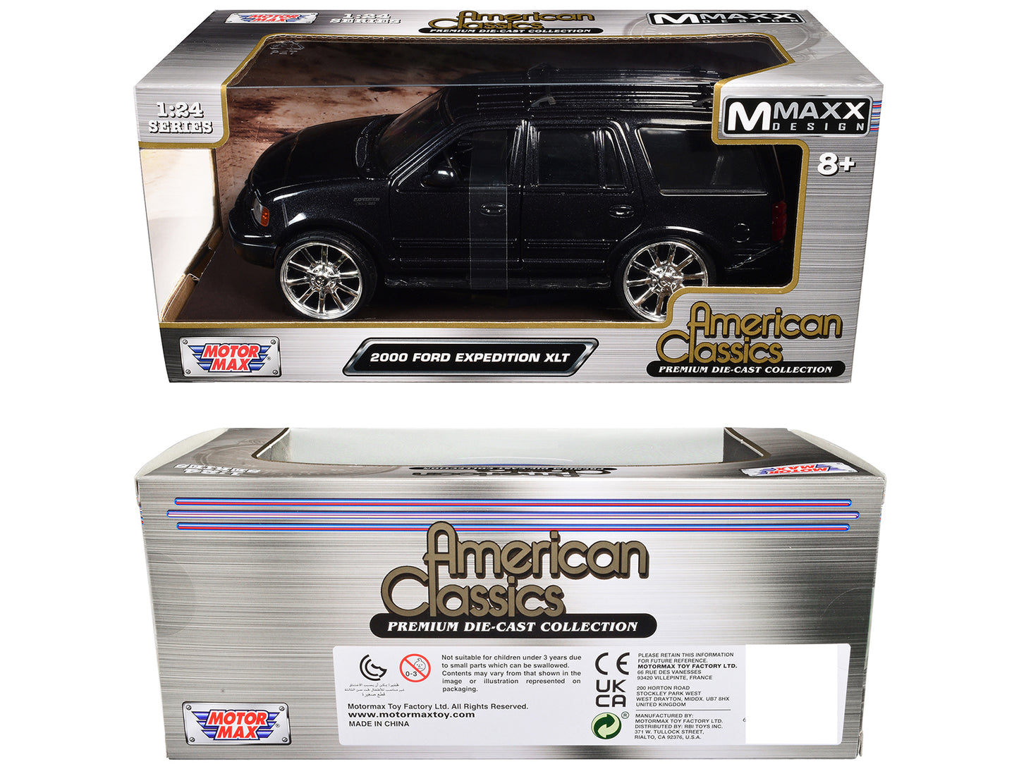 2000 Ford Expedition XLT Black Metallic "Maxx Design" "American Classics" Series 1/24 Diecast Model Car by Motormax <h2>2000 Motormax</h2> <p>High-quality perfect for collectors and enthusiasts. Featu