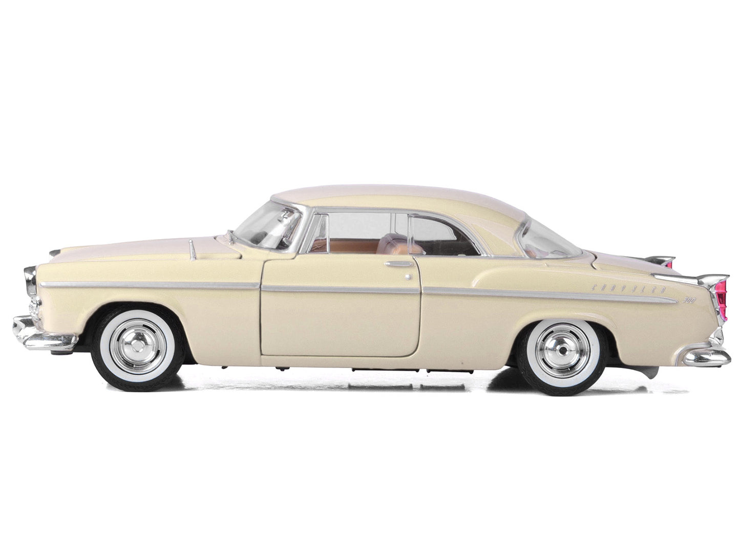 1955 Chrysler C300 Cream "Timeless Legends" Series 1/24 Diecast Model Car by Motormax <h2>1955 Motormax</h2> <p>High-quality perfect for collectors and enthusiasts. Features detailed interior exterior