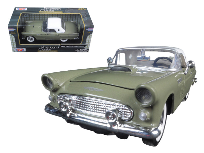 1956 Ford Thunderbird Soft Top Green 1/24 Diecast Car Model by Motormax <h2>1956 </h2> <p>High-quality perfect for collectors and enthusiasts. Features detailed interior exterior craftsmanship, realis