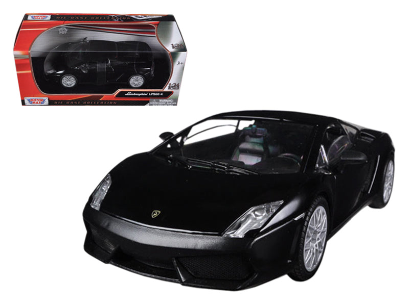 Lamborghini Gallardo LP-560-4 Matt Black 1/24 Diecast Car Model - Motormax