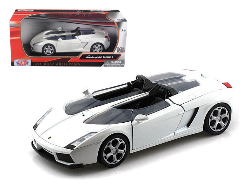 Lamborghini Concept S White 1/24 Diecast Car Model - Motormax