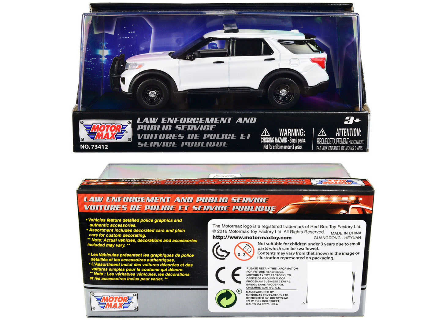 2022 Ford Police Interceptor Utility Plain White "Law Enforcement and Public Service" Series 1/43 Diecast Model Car by Motormax <h2>2022 Motormax</h2> <p>High-quality perfect for collectors enthusiast