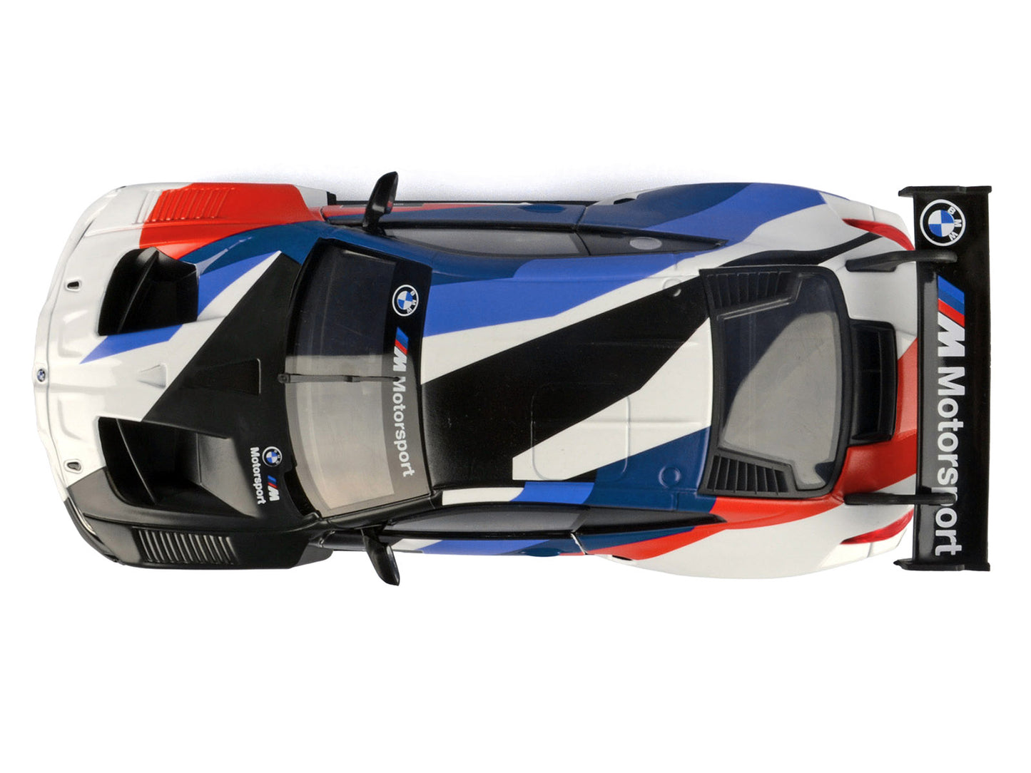 BMW M4 GT3 #1 White with Black Blue and Red Graphics "GT Racing" Series 1/24 T&y Diecast Model Car by Motormax