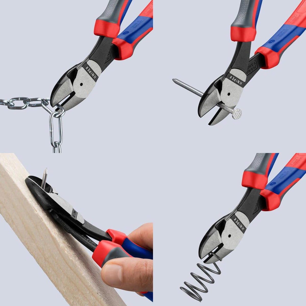 Knipex High Leverage 12° Angled Diagonal Cutter with Comfort Handles (8")