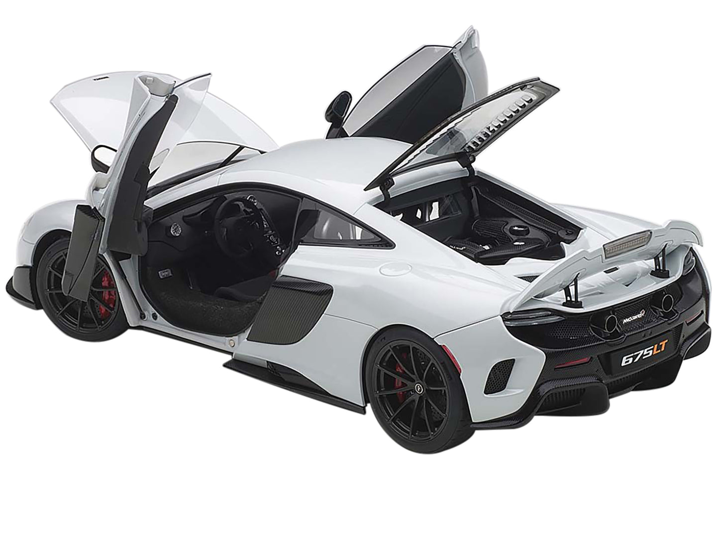 Mclaren 675LT Silica White 1/18 Model Car by Autoart <h2>Mclaren Autoart</h2> <p>High-quality diecast perfect for collectors and enthusiasts. Features detailed interior exterior craftsmanship, realist