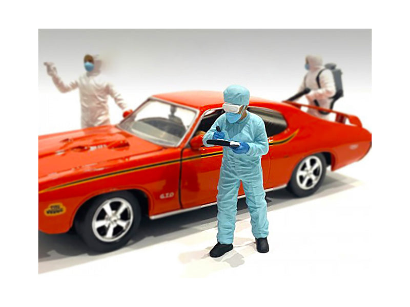 Hazmat Crew Figurine IV for 1/18 Scale Models - American Diorama