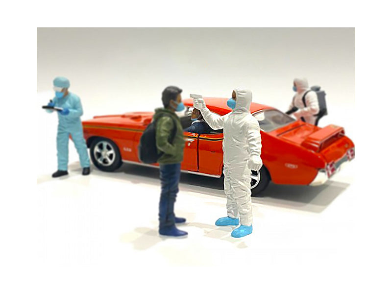 Hazmat Crew Figurine VI for 1/18 Scale Models - American Diorama