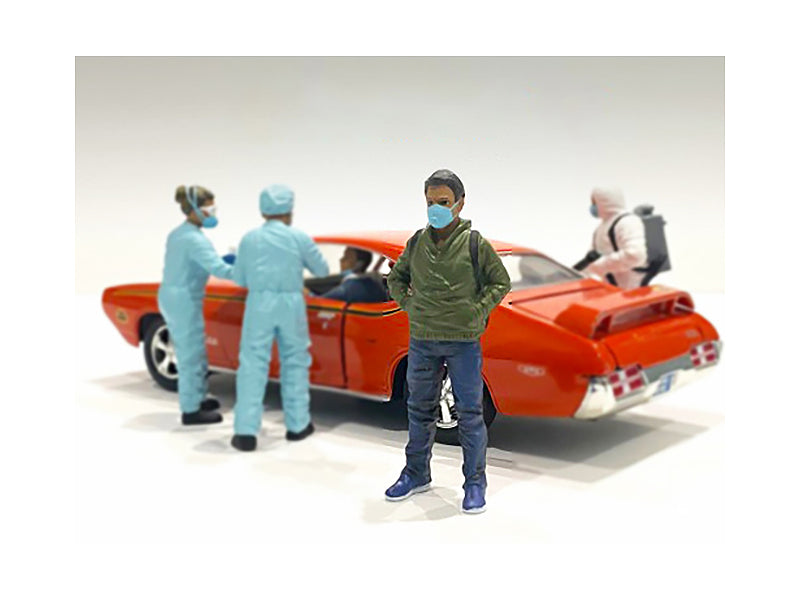 Hazmat Crew Figurine V for 1/24 Scale Models - American Diorama