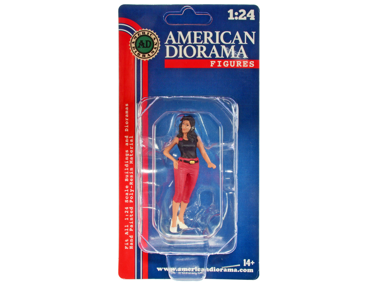 "Pin-Up Girls" Carroll Figure for 1/24 Scale Models by American Diorama <h2>"Pin-Up Diorama</h2> <p>High-quality diecast model car perfect collectors and enthusiasts. Features detailed interior exteri