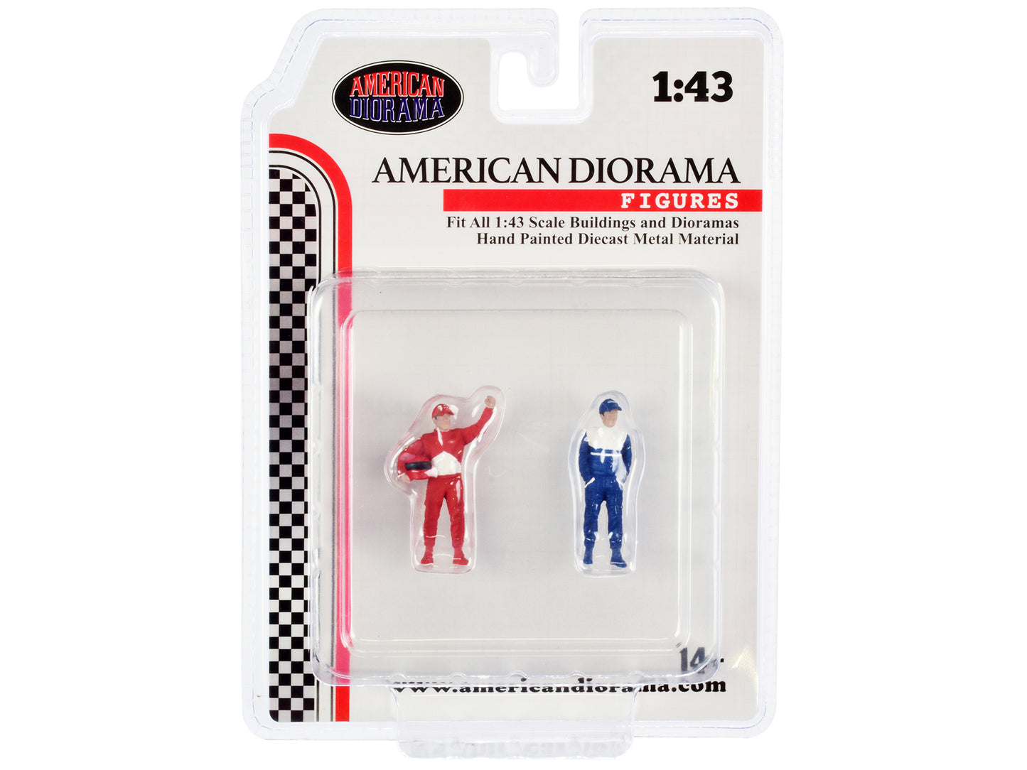 "Racing Legends" 90's Set of 2 Diecast Figures for 1/43 Scale Models by American Diorama <h2>"Racing Diorama</h2> <p>High-quality model car perfect collectors and enthusiasts. Features detailed interi