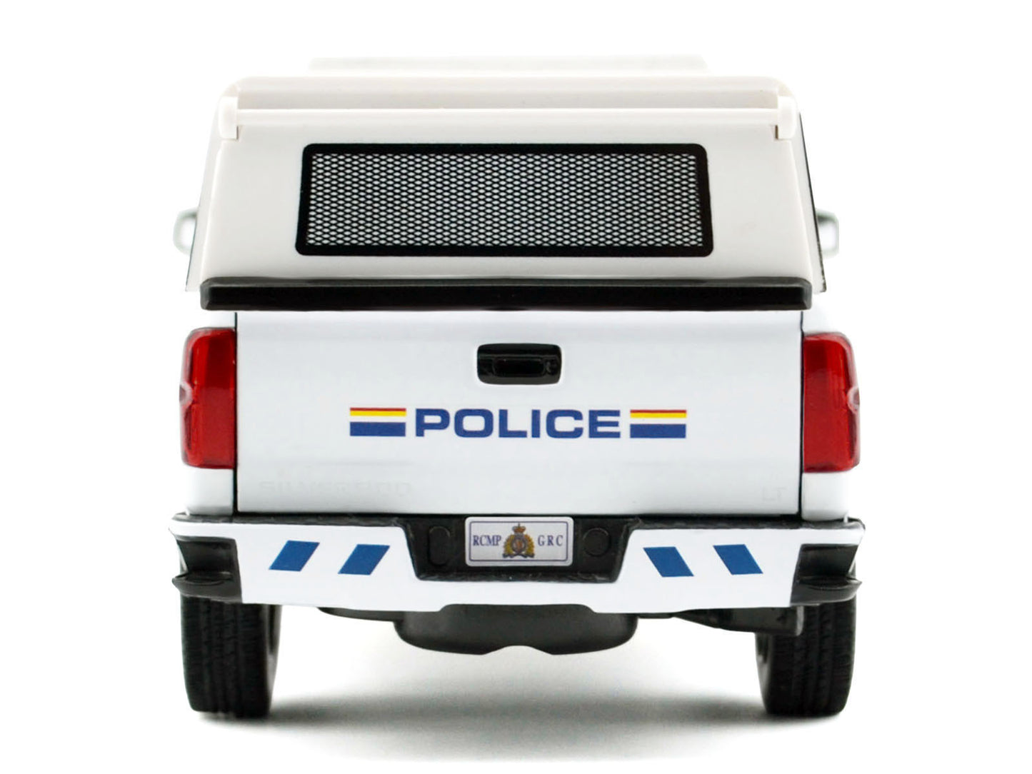 2017 Chevrolet Silverado 1500 LT Z71 Crew Cab Pickup Truck with Camper Box "Royal Canadian Mounted Police" White "Law Enforcement and Public Service" Series 1/27 T&y Diecast Model Car by Motormax