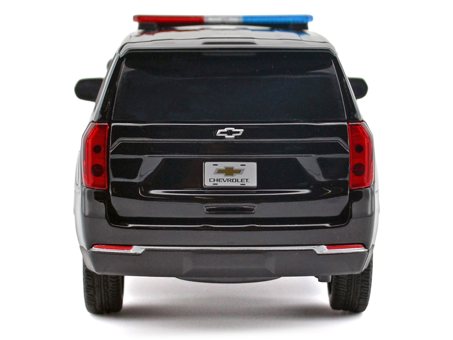 2025 Chevrolet Tahoe PPV Black "Custom Builder's Kit - Law Enforcement and Public Service" Series 1/24 T&y Diecast Model Car by Motormax