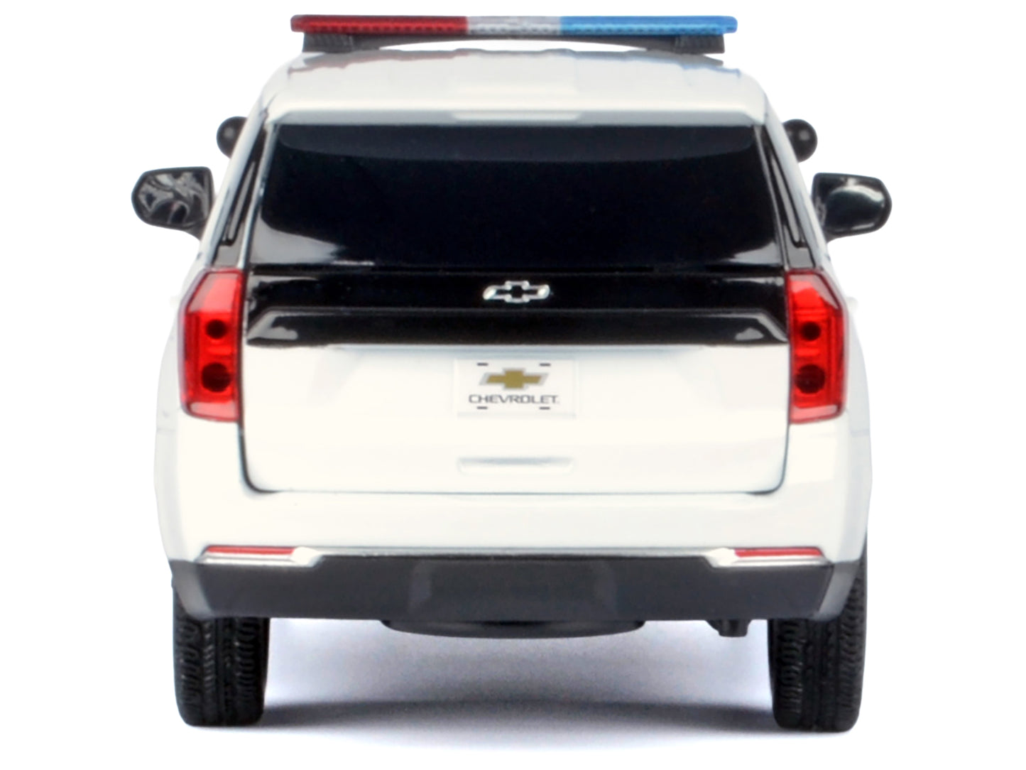2025 Chevrolet Tahoe PPV White "Custom Builder's Kit - Law Enforcement and Public Service" Series 1/24 T&y Diecast Model Car by Motormax