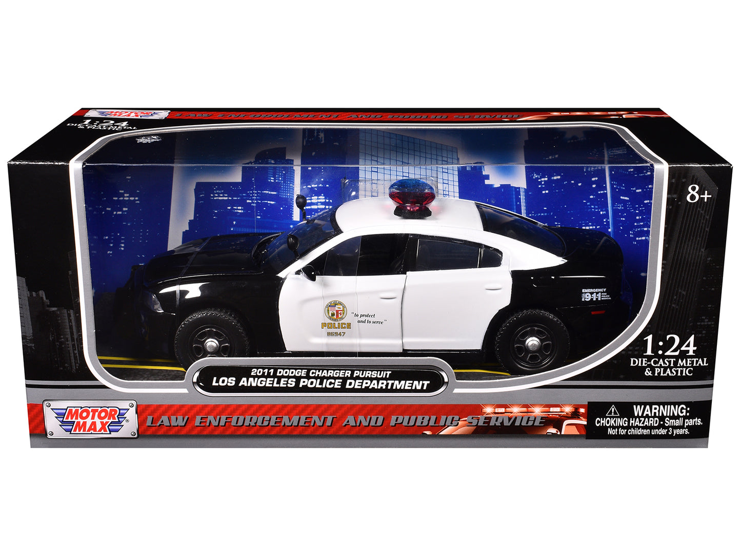 2011 Dodge Charger Pursuit LAPD Los Angeles Police Department Car 1/24 Diecast Model by Motormax <h2>2011 Motormax</h2> <p>High-quality perfect for collectors and enthusiasts. Features detailed interi