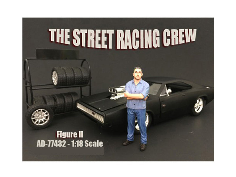 The Street Racing Crew Figure II For 1:18 Scale Models by American Diorama <h2>The Diorama</h2> <p>High-quality diecast model car perfect collectors and enthusiasts. Features detailed interior exterio