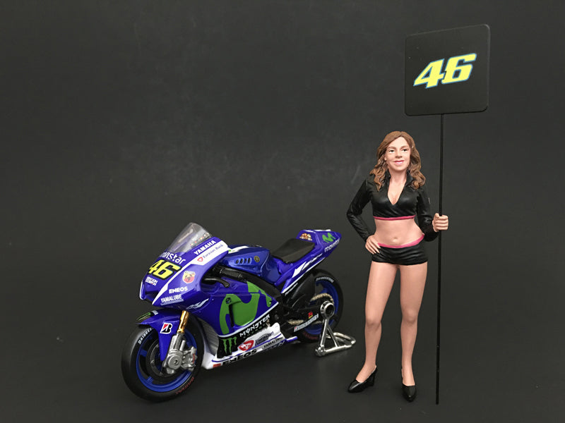 Paddock Girl Figure For 1:18 Scale Models by American Diorama <h2>Paddock Diorama</h2> <p>High-quality diecast model car perfect collectors and enthusiasts. Features detailed interior exterior craftsm
