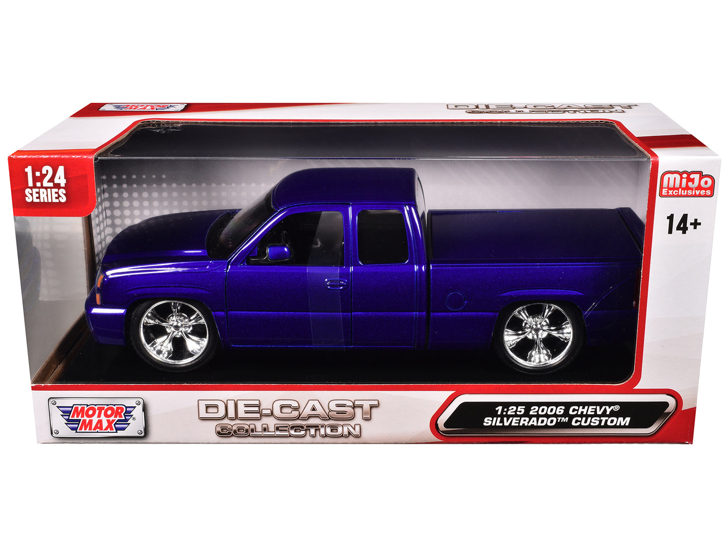 2006 Chevrolet Silverado Custom Pickup Truck Blue Metallic "Die-Cast Collection" Series 1/25 Diecast Model Car by Motormax <h2>2006 Motormax</h2> <p>High-quality perfect for collectors and enthusiasts