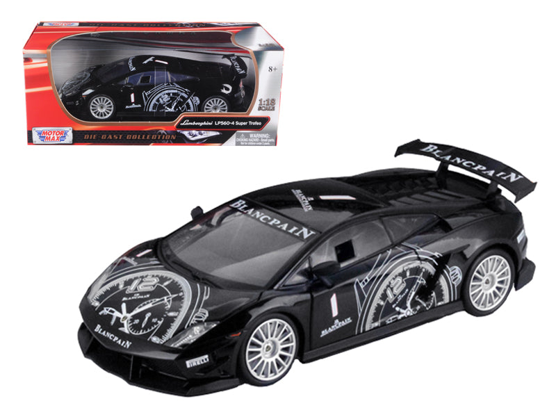 Lamborghini Gallardo LP560-4 Super Trofeo Black 1/18 Diecast Model Car
