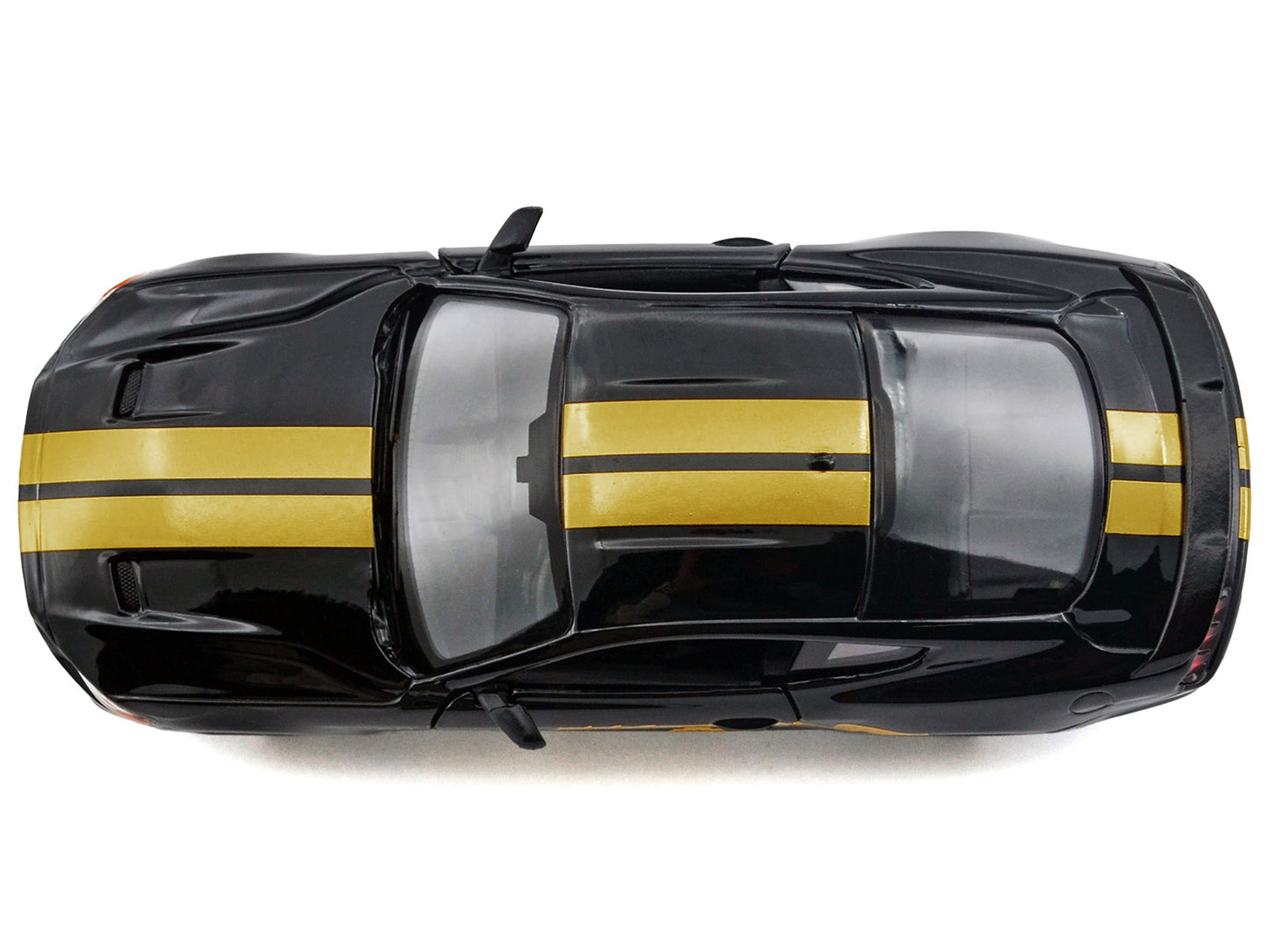 2018 Ford Mustang GT 5.0 Black with Gold Stripes and Graphics "Midnight Eclipse" Series 1/24 Diecast Model Car by Motormax <h2>2018 Motormax</h2> <p>High-quality perfect for collectors enthusiasts. Fe