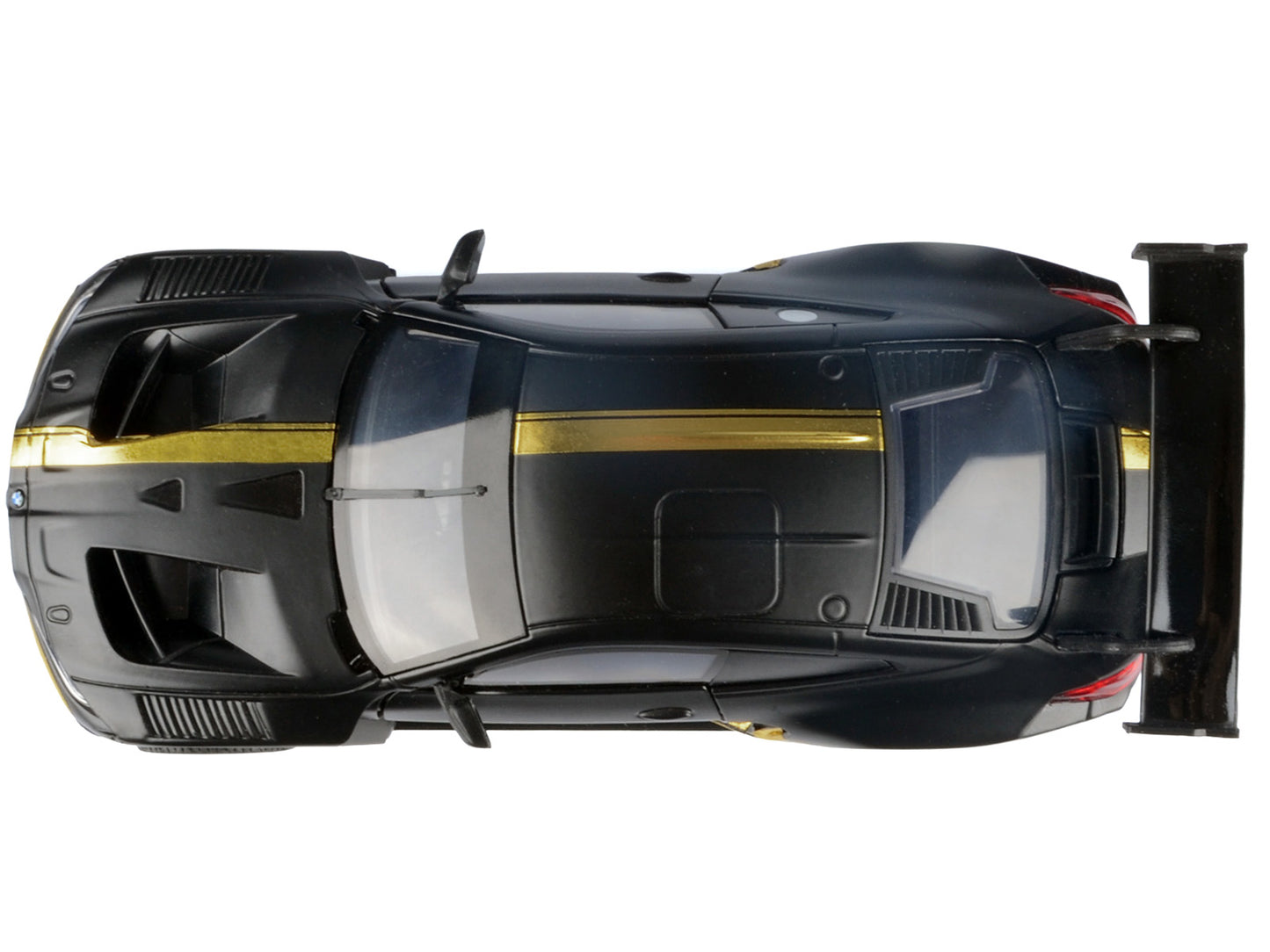 BMW M4 GT3 Matt Black with Gold Stripes "Midnight Eclipse" Series 1/24 T&y Diecast Model Car by Motormax