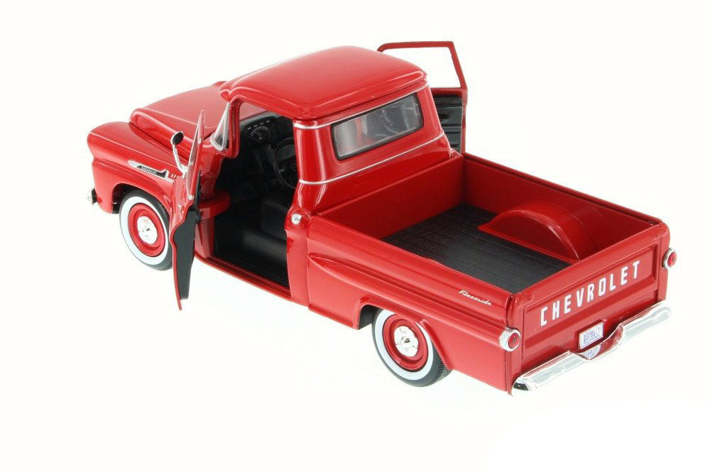 1958 Chevrolet Apache Fleetside Pickup Truck Red 1/24 Diecast Model Car by Motormax <h2>1958 Motormax</h2> <p>High-quality perfect for collectors and enthusiasts. Features detailed interior exterior c