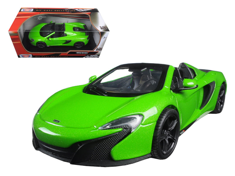 McLaren 650S Spider Green 1/24 Diecast Model Car - Motormax