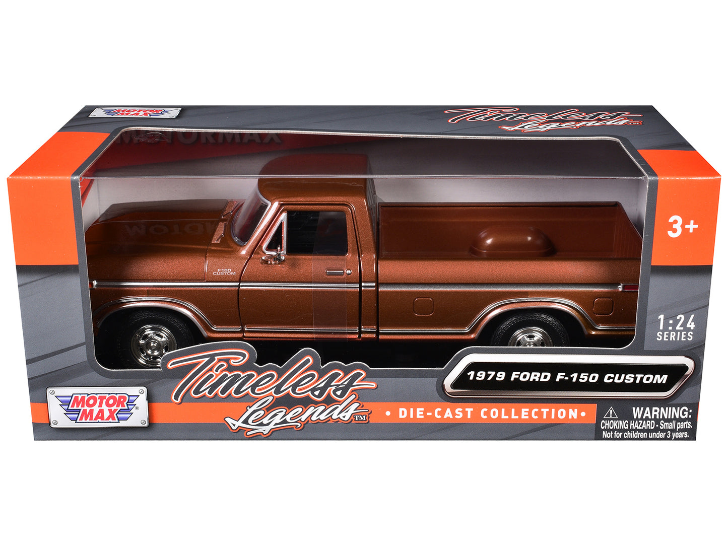 1979 Ford F-150 Pickup Truck Brown 1/24 Diecast Model Car by Motormax <h2>1979 Motormax</h2> <p>High-quality perfect for collectors and enthusiasts. Features detailed interior exterior craftsmanship,