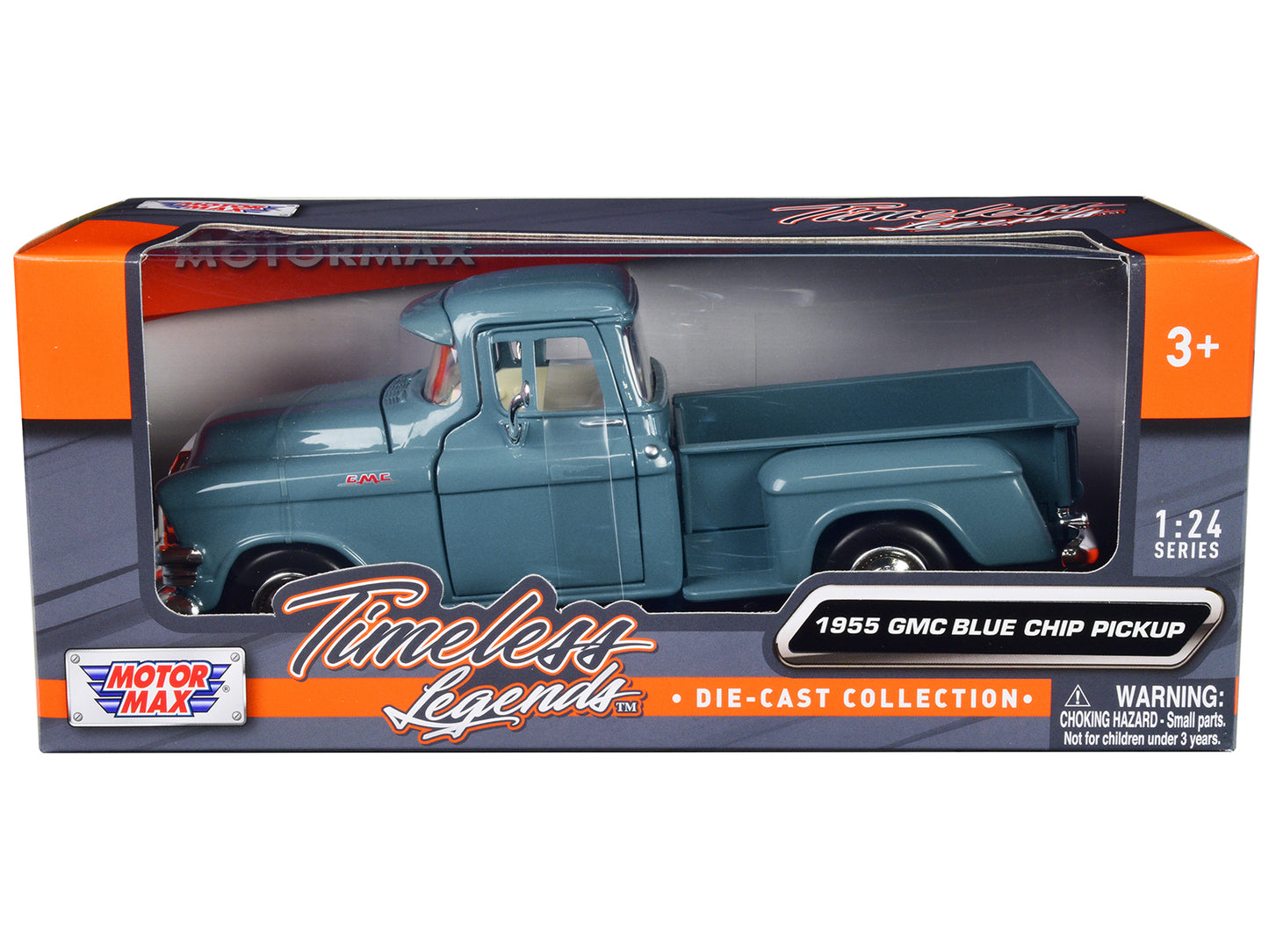 1955 GMC Blue Chip Pickup Truck Light "Timeless Legends" Series 1/24 Diecast Model Car by Motormax <h2>1955 Motormax</h2> <p>High-quality perfect for collectors and enthusiasts. Features detailed inte