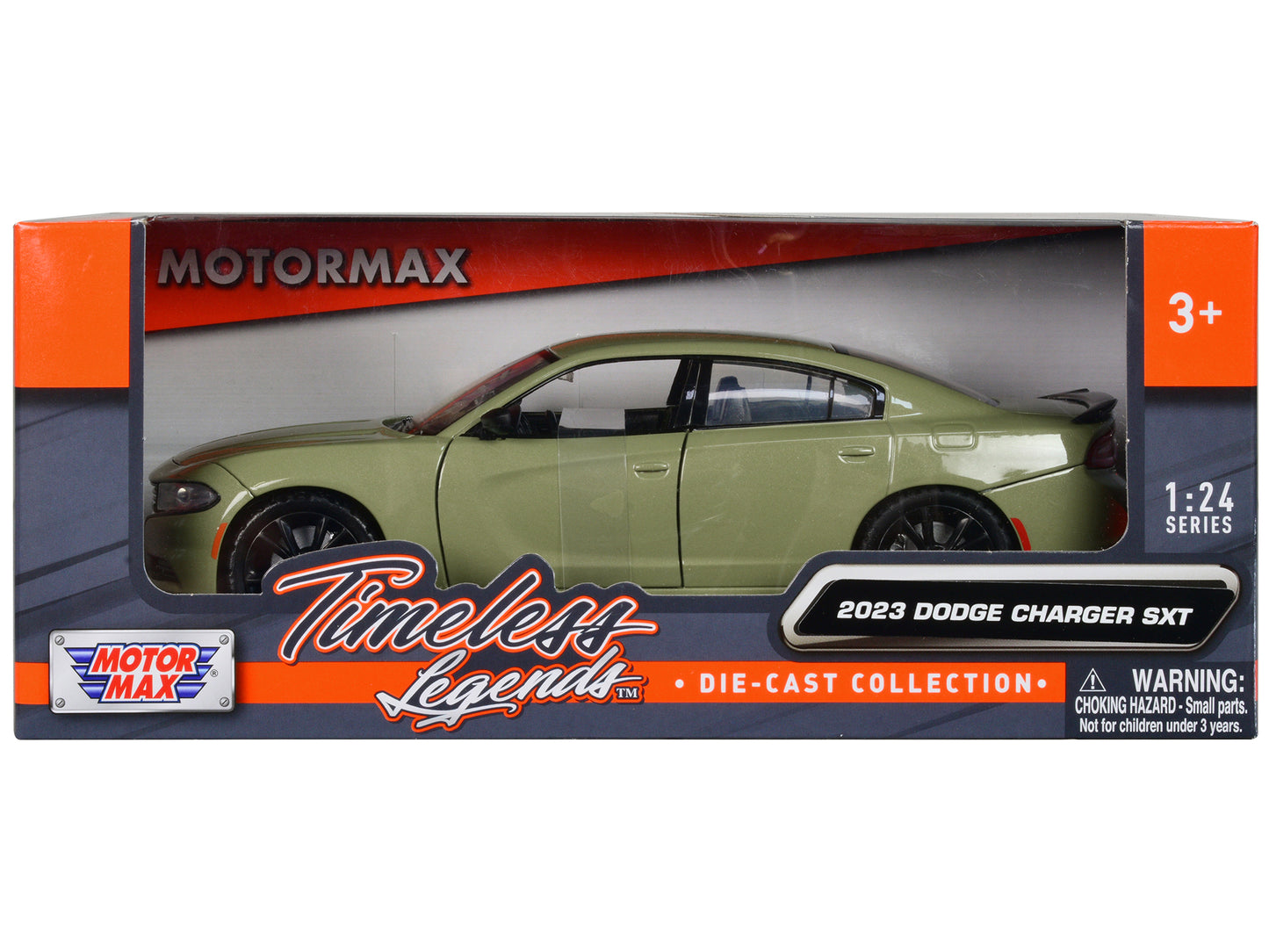 2023 Dodge Charger SXT Green Metallic "Timeless Legends" Series 1/24 Diecast Model Car by Motormax <h2>2023 Motormax</h2> <p>High-quality perfect for collectors and enthusiasts. Features detailed inte
