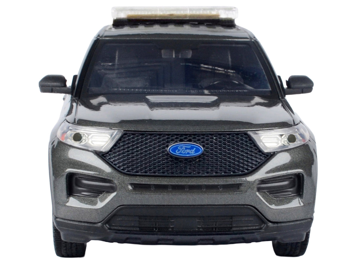 2022 Ford Police Interceptor Utility Dark Gray 1/24 Scale Model Kit - Motormax