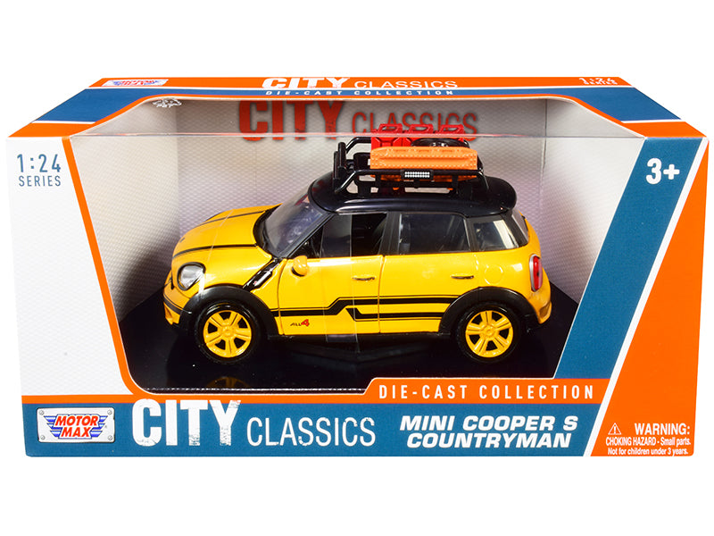 Mini Cooper S Countryman Roof Rack Accessories 1/24 Diecast Model Car - Motormax