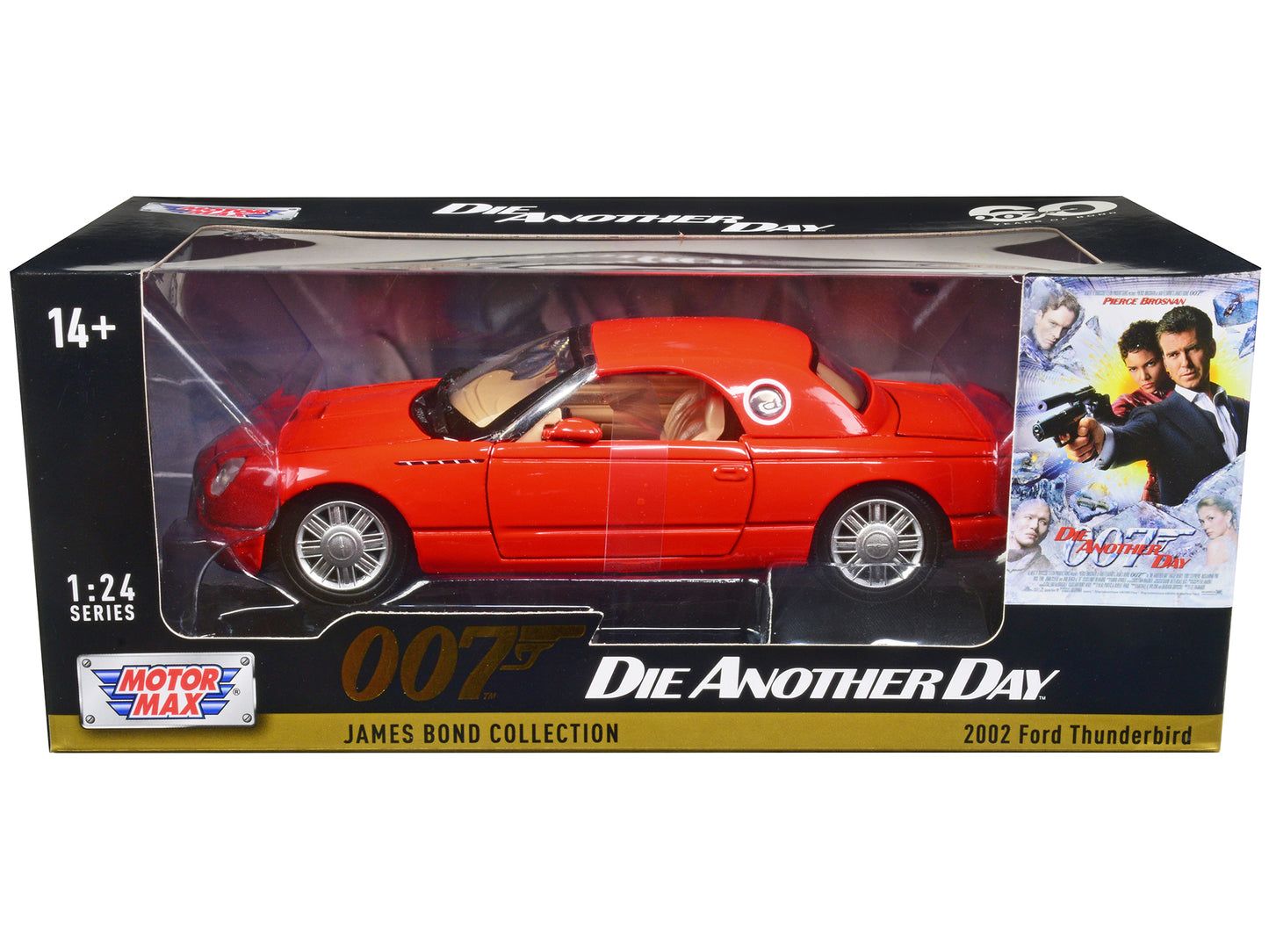 2002 Ford Thunderbird Orange James Bond 007 "Die Another Day" (2002) Movie "James Collection" Series 1/24 Diecast Model Car by Motormax <h2>2002 Motormax</h2> <p>High-quality perfect for collectors an