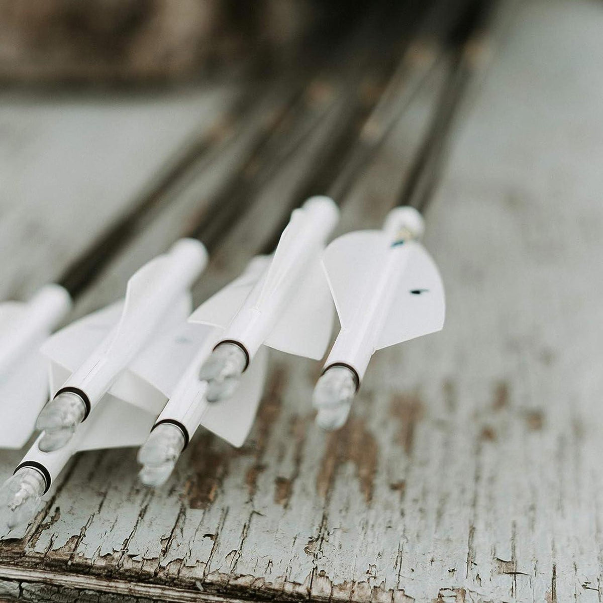Tac Vanes 4.625" Standard Arrow Wraps - White (13 pack)