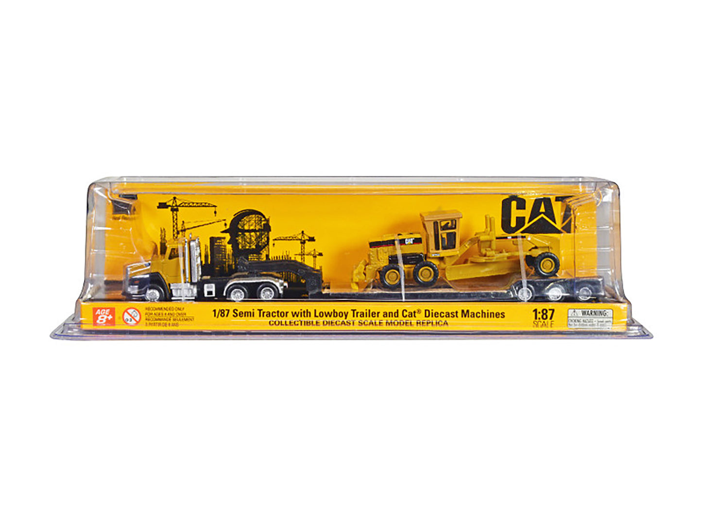 CAT Caterpillar CT660 Day Cab Tractor Yellow with Lowboy Trailer and 163H Motor Grader 1/87 (HO) Diecast Model by Masters <h2>CAT Masters</h2> <p>High-quality car perfect for collectors enthusiasts. F