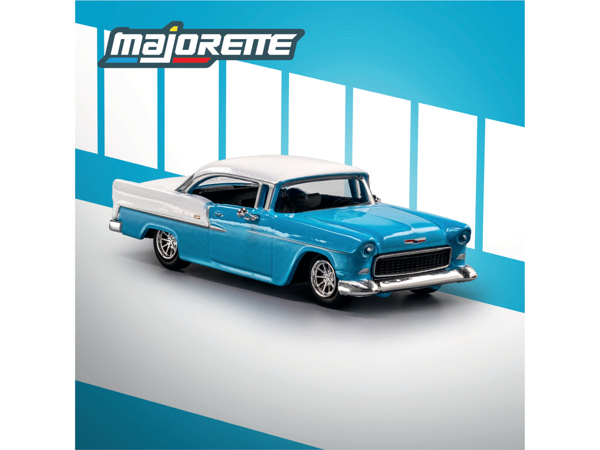 1955 Chevrolet Bel Air Blue & White "Collection" Series 1/64 Diecast