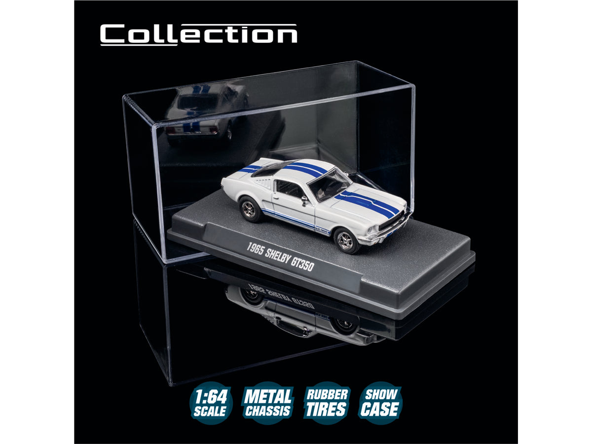 1965 Shelby GT350 White with Blue Stripes "Collection" Series 1/64 Diecast
